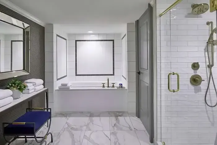 Luxury hotel bathroom